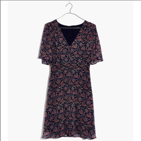 Madewell Orchid flutter sleeve dress - Picture 4 of 6